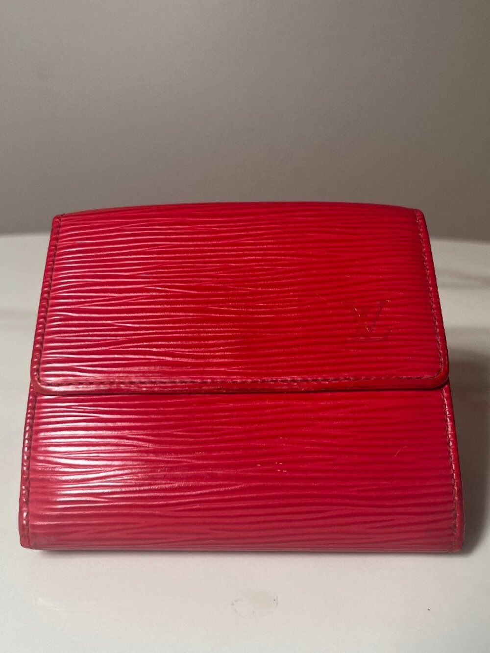 Louis Vuitton Red Epi Elise Trifold Wallet - Picture 6 of 14